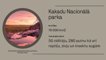 Presentations 'Kakadu Nacionālais parks', 5.