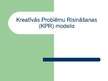 Presentations 'Kreatīvās problēmu risināšanas (KPR) modelis', 1.