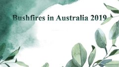 Presentations 'Bushfires in Australia', 1.