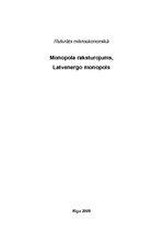 Summaries, Notes 'Monopola raksturojums, Latvenergo monopols', 1.
