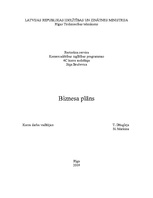 Business Plans 'Uzņēmuma biznesa plāns', 1.