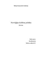 Research Papers 'Norvēģijas kultūrpolitika', 1.