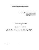 Summaries, Notes 'Jūrniecības vēstures avoti, historiogrāfija', 1.