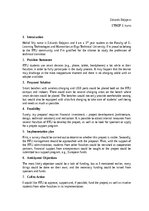 Summaries, Notes 'Smart benches in RTU (pitching)', 1.