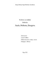 Research Papers 'Saule, Pērkons, Daugava', 1.