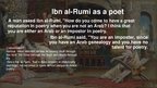 Presentations 'Ibn al-Rumi', 5.