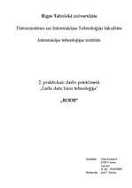Research Papers 'Lielu datu bāzu tehnoloģija; RODB', 1.