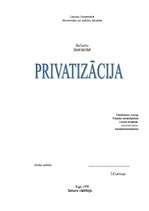 Research Papers 'Privatizācija', 1.