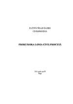 Research Papers 'Prokurora loma civilprocesā', 1.