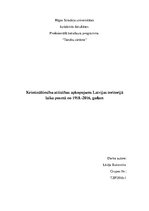 Summaries, Notes 'Krimināltiesību attīstības apkopojums', 1.