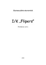 Business Plans 'I/K "Flipers"', 1.