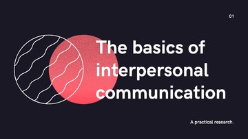 Presentations 'The Basics of Interpersonal Communication', 1.