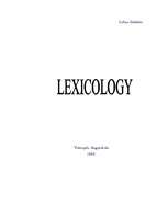 Research Papers 'Lexicology', 1.