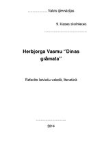Research Papers 'Herbjorga Vasmu "Dinas grāmata"', 1.