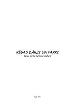 Research Papers 'Rīgas dārzi un parki', 1.