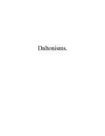 Summaries, Notes 'Daltonisms', 1.