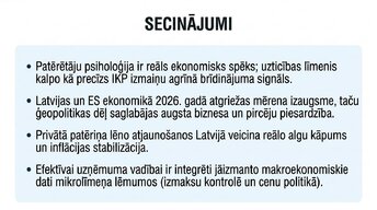 Presentations 'Patērētāju uzticības ietekme uz ekonomisko izaugsmi', 13.