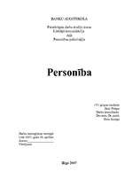 Research Papers 'Personības psiholoģija', 1.