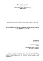 Research Papers 'Civiltiesību attīstība Latvijas Republikā, kopīgais un atšķirīgais ar Latvijas P', 1.