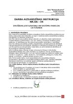 Samples 'Darba aizsardzības instrukcija drošības jostu/siksnu un sistēmu pareizai lietoša', 1.