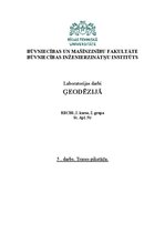 Research Papers 'Trases piketāža', 1.