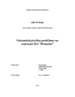 Research Papers 'Vairumtirdzniecības problēmas un uzdevumi SIA "Promolat"', 1.