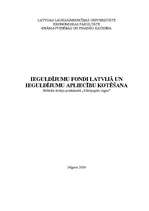 Research Papers 'Ieguldījumu fondi Latvijā un ieguldījumu apliecību kotēšana', 1.