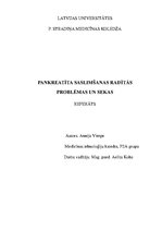 Research Papers 'Pankreatīts', 1.