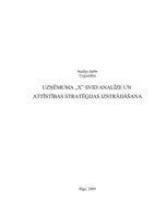 Research Papers 'Uzņēmuma "X" SVID analīze un attīstības stratēģijas izstrādāšana', 1.