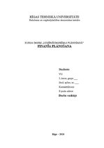 Research Papers 'Finanšu plānošana', 1.
