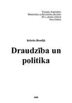Research Papers 'Draudzība un politika', 1.