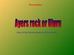 Presentations 'Ayers Rock', 1.