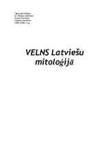Essays 'Velns latviešu mitoloģijā', 1.