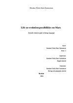 Research Papers 'Life Co-Evolution Possibilities on Planet Mars', 1.