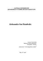Research Papers 'Aleksandrs fon Humbolts', 1.