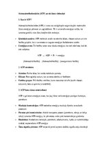 Summaries, Notes 'Adenozīntrifosforskābe (ATP) un tās loma vielmaiņā', 1.