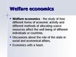 Presentations 'Welfare Economics', 2.