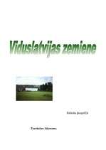 Research Papers 'Viduslatvijas zemiene', 1.
