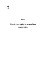 Presentations 'Lineārā perspektīva, atmosfēras perspektīva', 1.