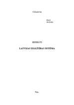 Research Papers 'Latvijas izglītības sistēma', 1.