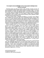 Essays 'Ko es saprotu, kas ir psiholoģija un ko es varu paņemt noderīgu savam darbam/pro', 1.