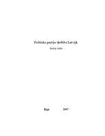 Research Papers 'Politisko partiju darbība Latvijā', 1.