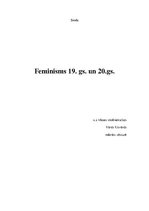 Research Papers 'Feminisms 19.un 20.gadsimtā', 1.