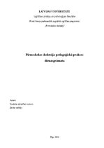 Practice Reports 'Pirmsskolas skolotāja pedagoģiskā prakses dienasgrāmata', 1.