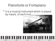 Presentations 'The Piano History', 2.
