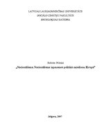 Research Papers 'Nacionālisms, tā izpausmes politikā mūsdienu Eiropā', 1.