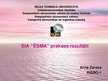 Presentations 'SIA "Ēsma" prakses rezultāti', 15.