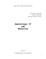 Research Papers 'Amenhoteps IV jeb Ehnatons', 1.