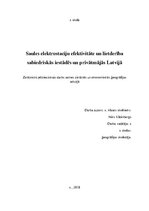 Research Papers 'Saules elektrostaciju efektivitāte un lietderība Latvijā', 1.