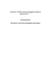 Essays 'Pirmsskolas vecuma bērna pedagoģiskais raksturojums', 1.